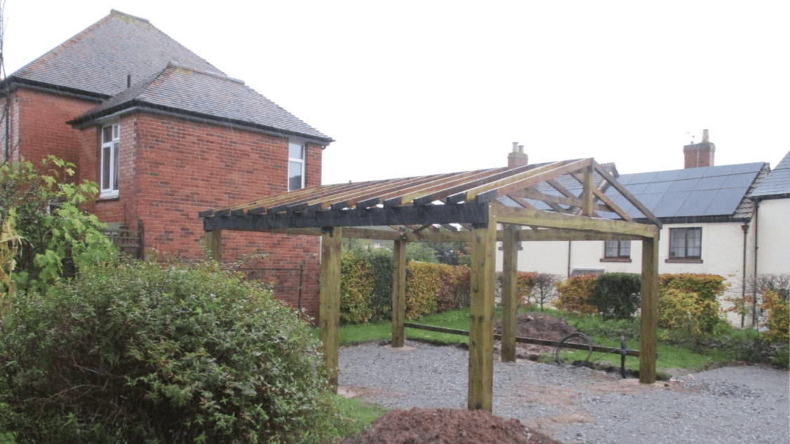 Partbuilt garage in conservation area wsfp.co.uk